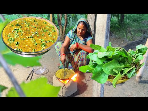 1 किलो पालक अकेले, अकेले ही खालोगे | पालक मसूर तड़का दाल रेसिपी | Spinach with Masoor Dal