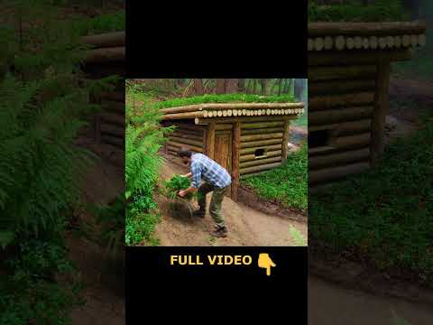 Building a natural dugout shelter. Landscaping #bushcraftimprovisation