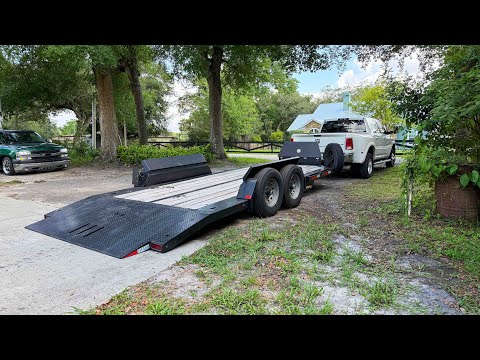 Buying the coolest car trailer i've ever seen off marketplace for cheap.