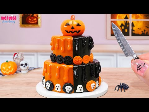 🎃Mini Pumpkin Oreo Cake Recipe🎃Amazing Halloween Cake Decorating Compilation | Mina Sweet Baking