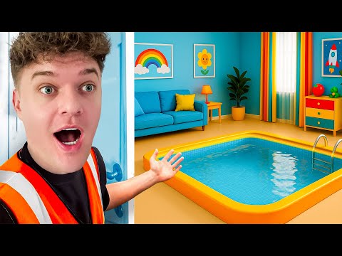 Wir bauen einen GEHEIMEN POOL in unserem HAUS 😱