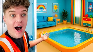Wir bauen einen GEHEIMEN POOL in unserem HAUS 😱