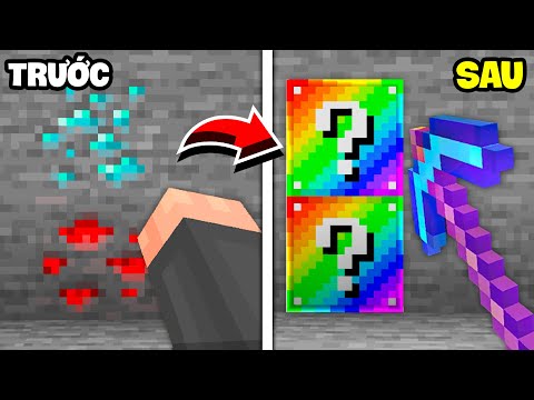 Minecraft nhưng Khoáng Sản là LUCKY BLOCK
