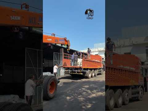 CNG Cylinder Unloading🚛#puthettutravelvlog #unloading