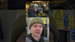 Frictionwelding two hammers together with old lathe