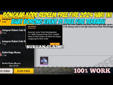 KODE REDEEM FREE FIRE TERBARU 25 AGUSTUS 2024 HARI INI