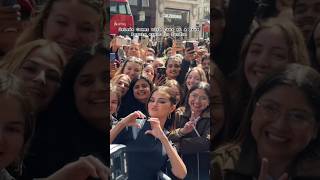Selena Gomez with Fans at a Rare Beauty event in London 💕 #selenagomez #rarebeauty