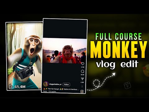 ai monkey vlogs video kaise banaye | how to make monkey vlog with ai | ai vlog video kaise banaye