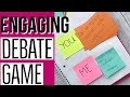 Debate Strategies and Game Mechanics