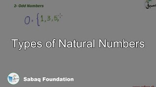 Types of Natural Numbers