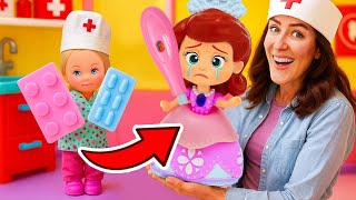 👩‍⚕️💖 La muñeca cura a los juguetes en la guardería infantil de Ana 🧸✨