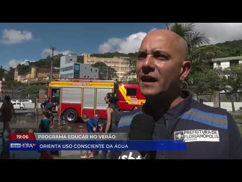 Programa Educar no Verão orienta uso consciente da água | Cotidiano | Tá Na Hora SC