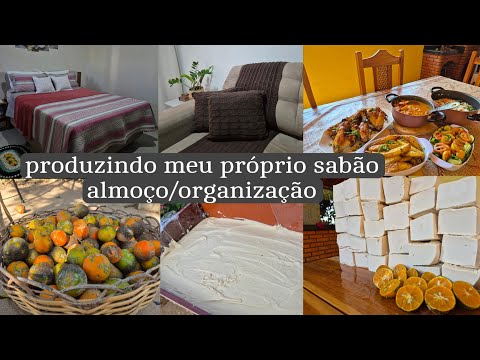 Dia lindo por aqui |organizando |almoço delicioso do dia/ sabão caseiro de limão