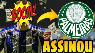 CONFIRMADO! ELE CHEGA PARA SER TITULAR! BAITA REFORÇO NO PALMEIRAS!