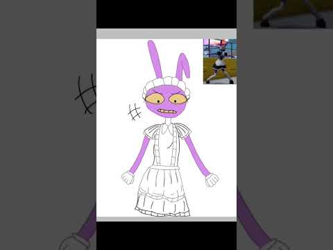 We're drawing Jax in a maid costume!! #Jax #Drawing
