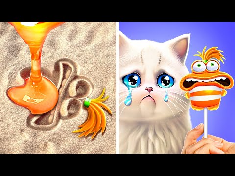 INSIDE OUT 2🧡 *Squishy ANXIETY in The Sand*🙀 Best Gadget And Craft Gifts For My Pets Birthday*