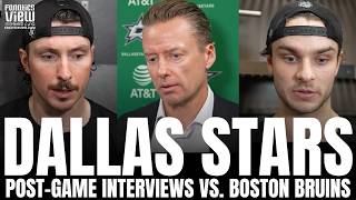 Matt Duchene, Wyatt Johnston & Glen Gulutzan Discuss Dallas Stars STRUGGLES vs. Boston Bruins