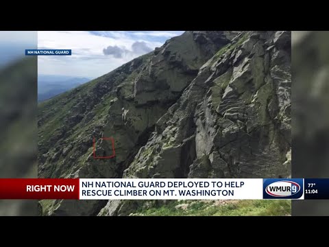 YouTube video thumbnail: New Hampshire National Guard Deployed to Help Rescue Climber on Mount Washington