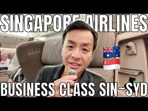 First Time Flying Singapore Airlines Business Class B777-300 to Sydney