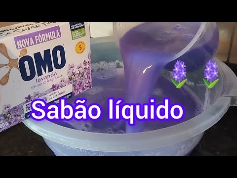 🔴 SABÃO LÍQUIDO LAVANDA SEM SODA COM SABÃO CASEIRO MULTIPLICADO