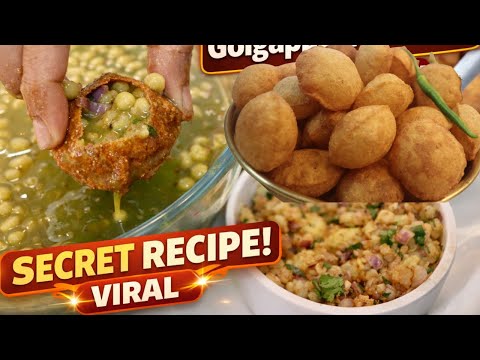 Gol Gappe Recipe | Pani Puri Recipe | घर पर बनाएं बाजार जैसे खट्टा-मीठा तीखा कुरकुरे Puchka Golgappa
