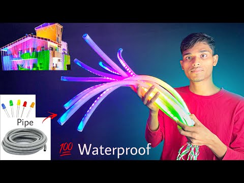 पाइप से बनाये Diwali Decoration light | How To Make RGB Diwali Light at home 2024