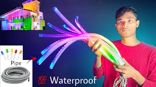 पाइप से बनाये Diwali Decoration light | How To Make RGB Diwali Light at home 2024