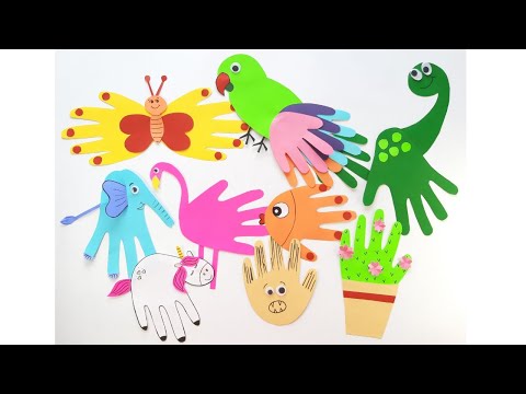 Handprint Cut out Activities for kids/Craft for kids.