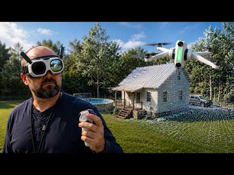 Gaussian splatting of our property with the Antigravity A1 360 drone. So cool!
