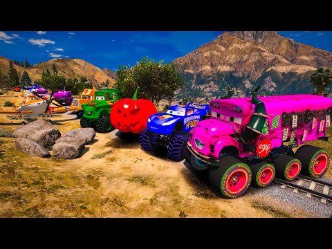 Lightning McQueen CARS Miss Fritter Fabulous Mater Jackson Storm and Friends #shorts