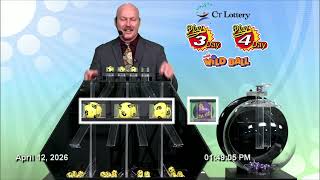 Play3 Day/Play4 Day Drawing For 04/12/2026