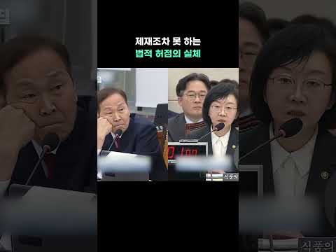 [⚡]제재조차 못 하는 법적 허점의 실체