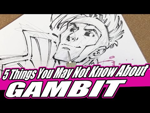 Marvel Comics artist draws Gambit & shares 5 things you may not know about this member of the X-Men!