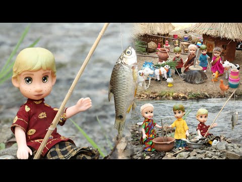 Village Fish Cooking | Tiny Cooking | Mini Food Cooking
