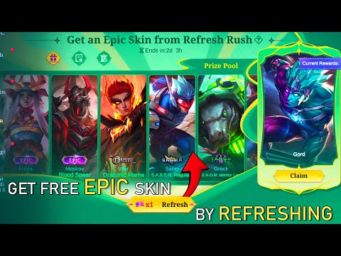 GET FREE EPIC SKIN BY REFRESHING | MOBILE LEGENDS NEW EVENT