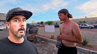 HOMELESS man shares how 2 INFLUENCERS CHANGED his LIFE FOREVER.
