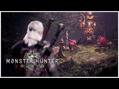 Monster Hunter: World - Geralt Witcher Quest 100% Completion ᴴᴰ