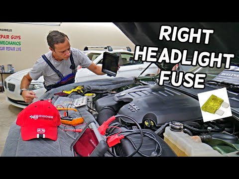 DODGE CHARGER RIGHT HEADLIGHT FUSE LOCATION REPLACEMENT, RIGHT HEADLIGHT DOES NOT WORK