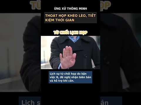 Ba Bước Thoát Khéo Các Cuộc Họp Không Cần Thiết, Tiết Kiệm Thời Gian