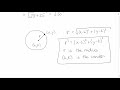 Circle Geometry and Distance Formula