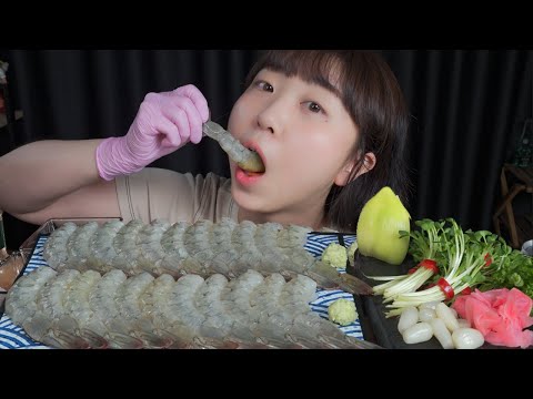 탱글! 오독! 생새우의 매력이란❤️ Mukbang