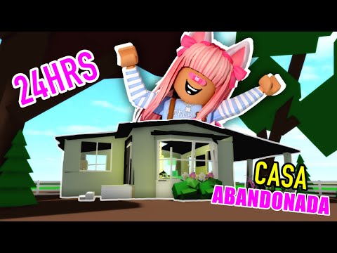 😮Pase 24HRS en la casa abandonada de Brookhaven😨/Roblox