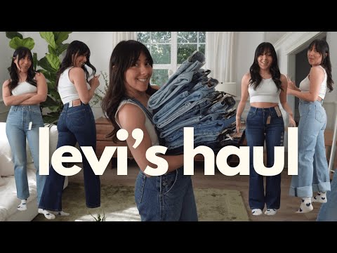 trying every pair of jeans from levi's!!!