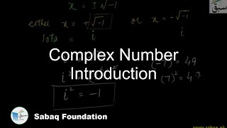 Complex Number Introduction