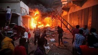 DEG DEG Muqdisho oo gubanaysa dabka oo kusii fidaya xaafado hor leh qasaaraha oo kordhay
