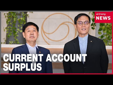 YouTube video thumbnail: S. Korea's Chip and Bio Exports Drive Highest Current Account Surplus; BOK Chief and Deputy PM Meet