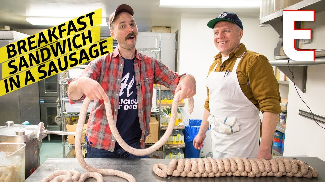 Turning a Bacon Egg and Cheese Breakfast Sandwich into a Sausage Prime Time