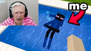 Hiding as Mobs To Fool Grandma in Minecraft