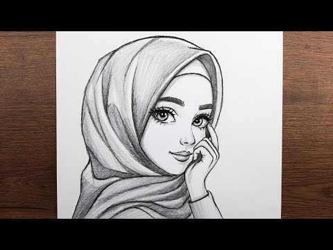 Adım adım güzel kız çizimi - Karakalem ile güzel kız resmi nasıl çizilir