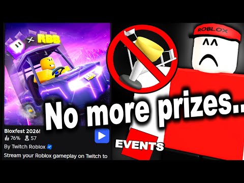 Events have changed... No more prizes.. (ROBLOX EVENT NEWS)